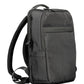 Black Polyester Men Backpack