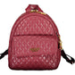 Purple Polyurethane Women Backpack