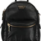 Black Polyurethane Women Backpack