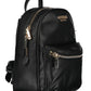 Black Polyurethane Women Backpack
