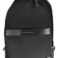 Black Polyester Men Backpack