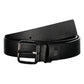 Black Leather Men Belt