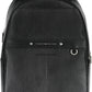 Black Polyurethane Men Backpack