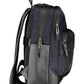 Blue Polyurethane Men Backpack