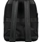 Black Polyurethane Men Backpack