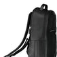 Black Polyurethane Men Backpack
