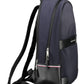 Blue Polyester Men Backpack