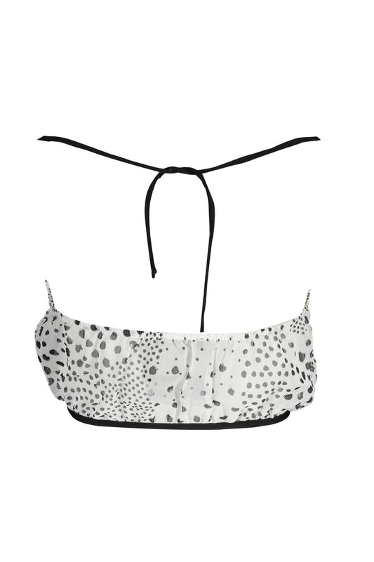 White Polyester Women Top