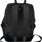 Black Polyester Men Backpack