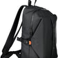 Black Polyester Men Backpack