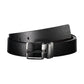 Black Leather Men Belt