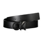 Black Leather Men Belt