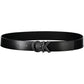 Black Leather Men Belt