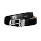 Black Leather Men Belt