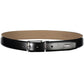Black Leather Men Belt