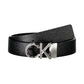 Black Leather Men Belt
