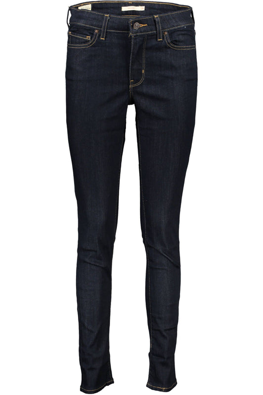 Blue Cotton Women Jeans