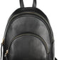 Black Leather Women Backpack