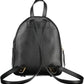 Black Leather Women Backpack