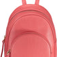 Pink Leather Women Backpack