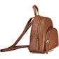 Brown Leather Women Backpack