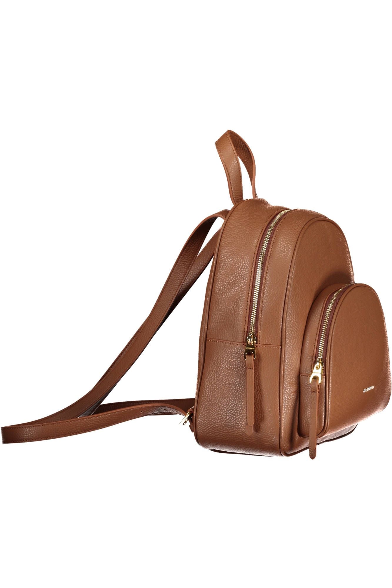 Brown Leather Women Backpack