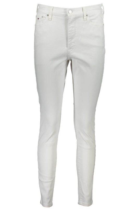 White Cotton Women Jeans