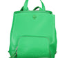 Green Polyurethane Women Backpack