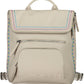 White Polyurethane Women Backpack