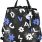 Black Polyurethane Women Backpack