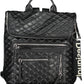 Black Polyurethane Women Backpack