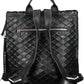 Black Polyurethane Women Backpack