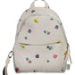 White Polyurethane Women Backpack