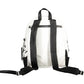 White Polyurethane Women Backpack