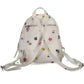 White Polyurethane Women Backpack