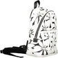 White Polyurethane Women Backpack