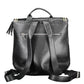 Black Polyurethane Women Backpack
