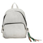 White Polyurethane Women Backpack