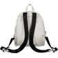 White Polyurethane Women Backpack