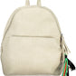 White Polyurethane Women Backpack