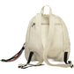 White Polyurethane Women Backpack