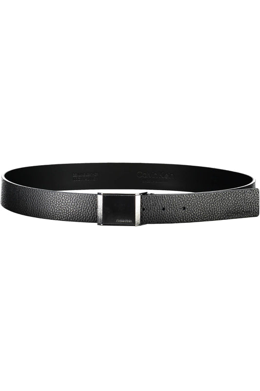 Black Leather Men Belt