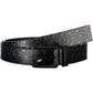 Black Leather Men Belt