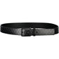 Black Leather Men Belt