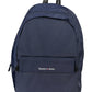 Blue Recycled Polyester Men Backpack