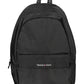 Black Recycled Polyester Men Backpack