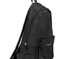 Black Recycled Polyester Men Backpack