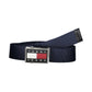 Blue Polyester Men Belt
