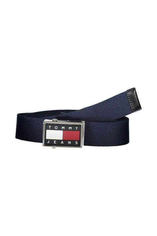 Blue Polyester Men Belt