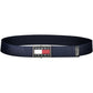 Blue Polyester Men Belt